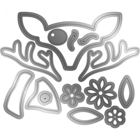 Crafter's Companion The Reindeer Collection Joyful Deer Die (TRC-MD-JOYFUL) Crafter's Companion The Reindeer Collection Joyful Deer Die (TRC-MD-JOYFUL)