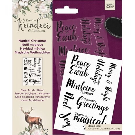 Crafter's Companion The Reindeer Collection Magical Christmas Clear Stamps (TRC-ST-MAGCH) Crafter's Companion The Reindeer Collection Magical Christmas Clear Stamps (TRC-ST-MAGCH)