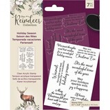Crafter's Companion The Reindeer Collection Holiday Season Clear Stamps (TRC-ST-HOLSE)