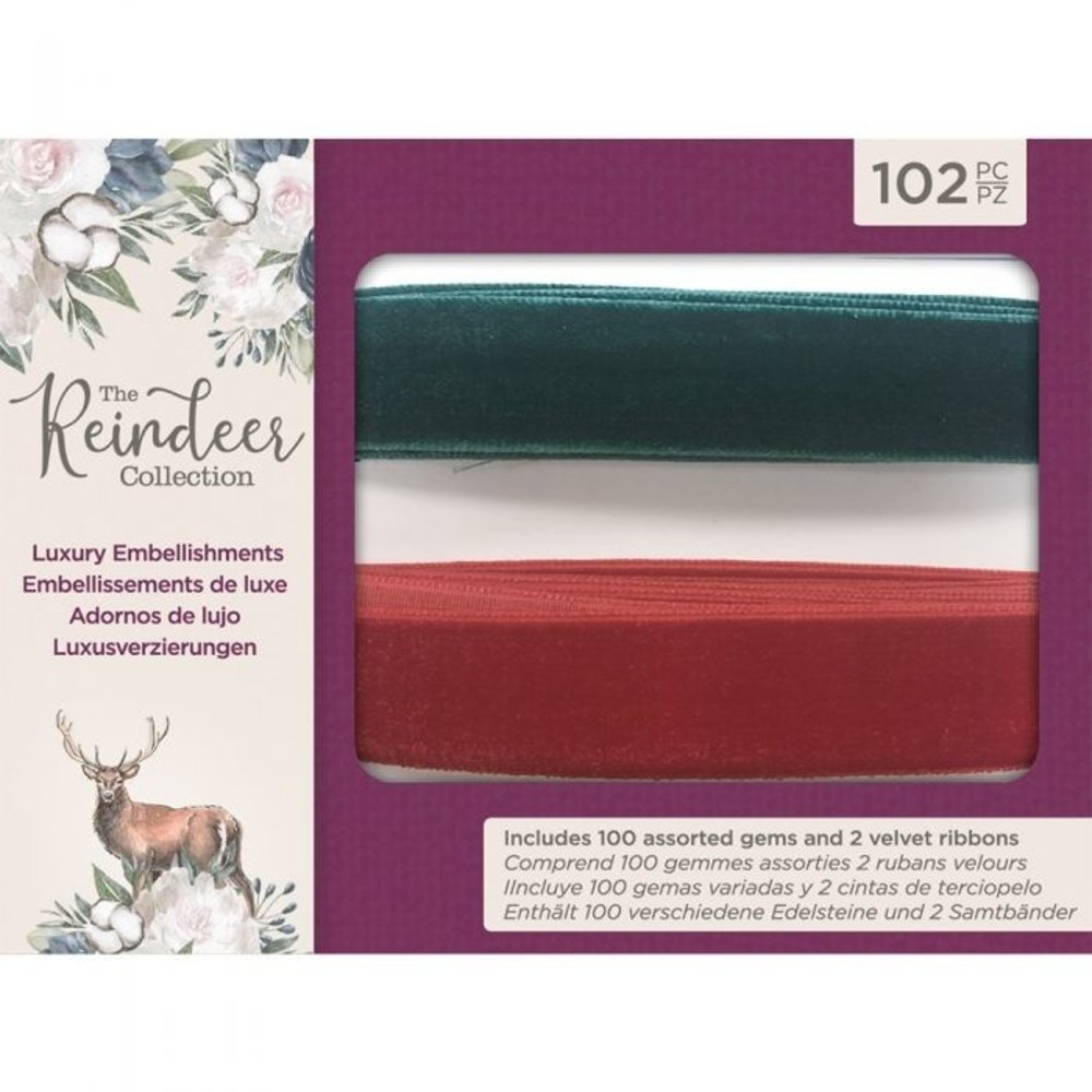 Crafter's Companion The Reindeer Collection Luxury Embellishments (TRC-LEMB)