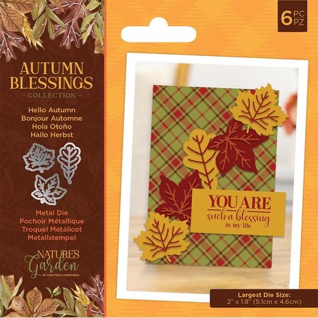 Crafter's Companion Autumn Blessings Collection Hello Autumn Die (NG-AUT-MD-HELA) Crafter's Companion Autumn Blessings Collection Hello Autumn Die (NG-AUT-MD-HELA)