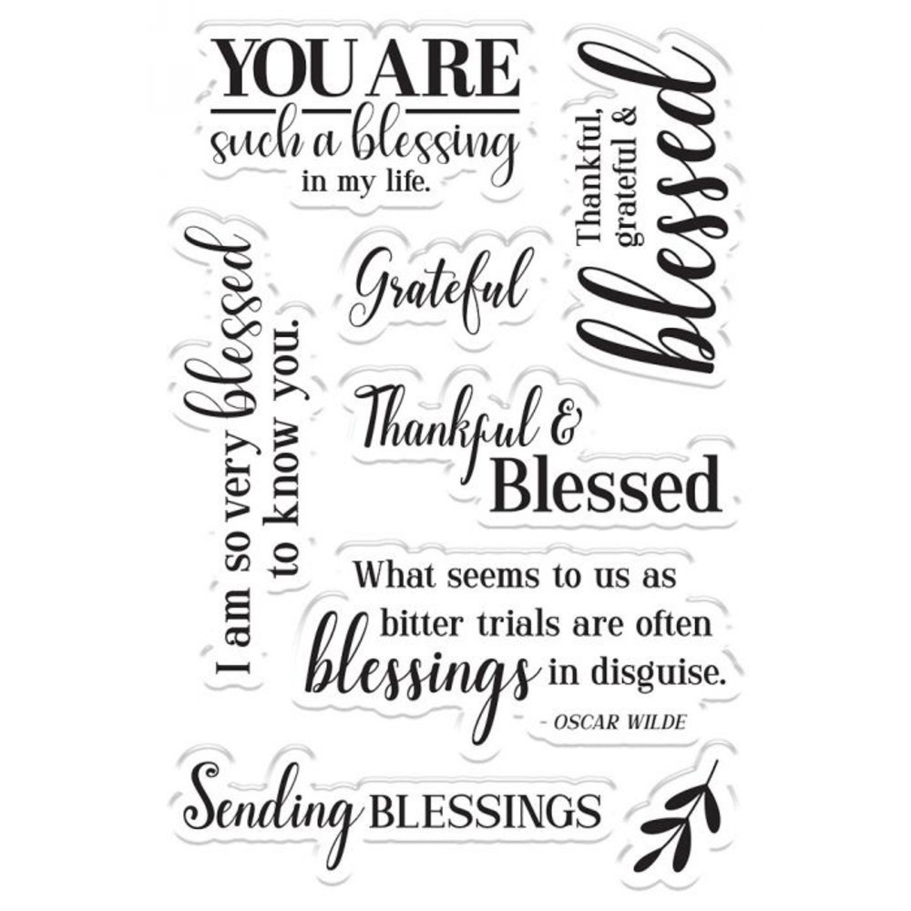 Crafter's Companion Autumn Blessings Collection Thankful & Blessed Clear Stamps (NG-AUT-ST-THAN) Crafter's Companion Autumn Blessings Collection Thankful & Blessed Clear Stamps (NG-AUT-ST-THAN)