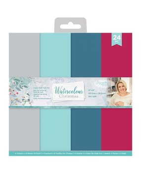 Crafter's Companion Watercolour Christmas 12x12 Inch Luxury Pearlescent Card Pad (S-WC-LUX-PCP12) Crafter's Companion Watercolour Christmas 12x12 Inch Luxury Pearlescent Card Pad (S-WC-LUX-PCP12)