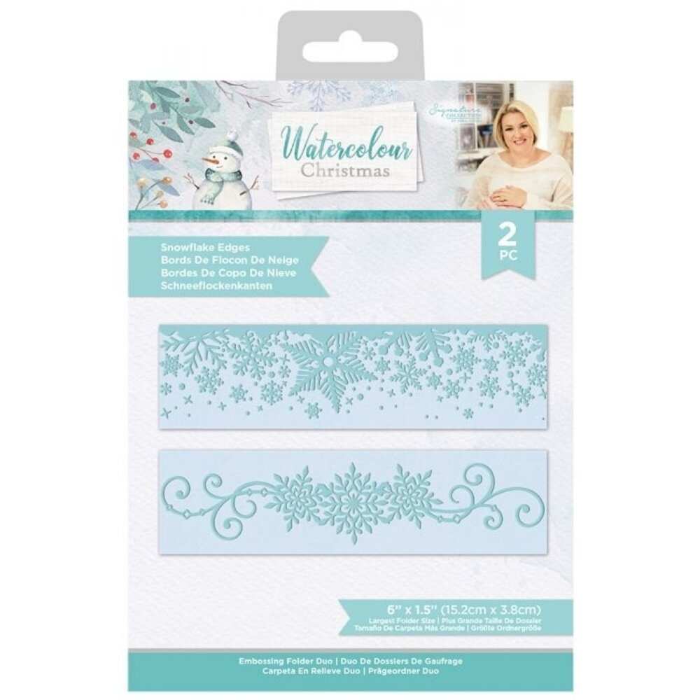 Crafter's Companion Watercolour Christmas Snowflake Edges Embossing Folder (S-WC-EFS-SNOED) Crafter's Companion Watercolour Christmas Snowflake Edges Embossing Folder (S-WC-EFS-SNOED)