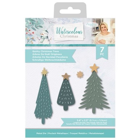 Crafter's Companion Watercolour Christmas Quirky Christmas Trees Die (S-WC-MD-QUCHR) Crafter's Companion Watercolour Christmas Quirky Christmas Trees Die (S-WC-MD-QUCHR)