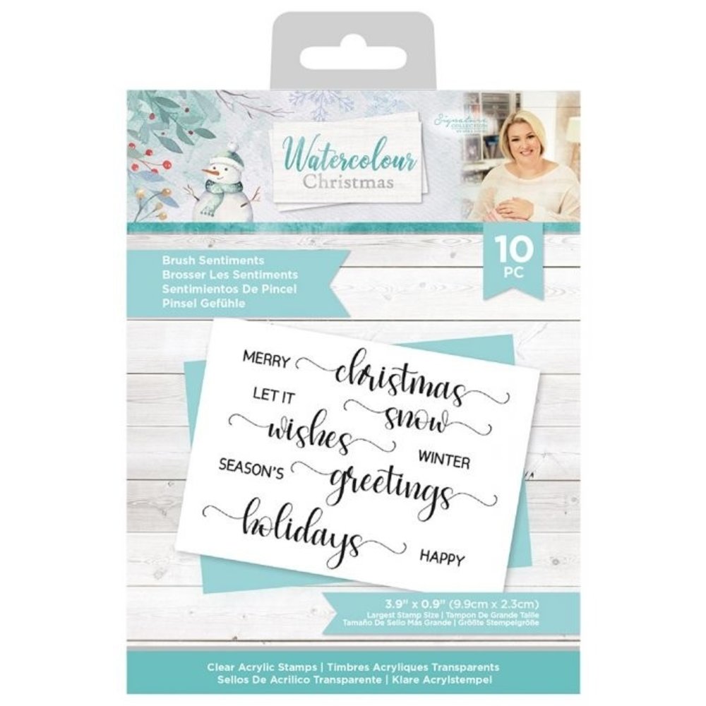 Crafter's Companion Watercolour Christmas Brush Sentiments Clear Stamps (S-WC-ST-BRUS) Crafter's Companion Watercolour Christmas Brush Sentiments Clear Stamps (S-WC-ST-BRUS)