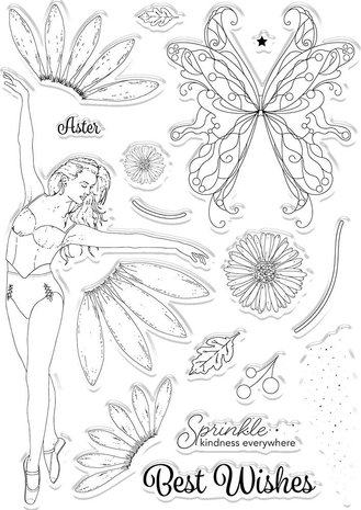 Crafter's Companion Flower Fairies Aster Stamp & Die (SCC-FF-STD-ASTE)