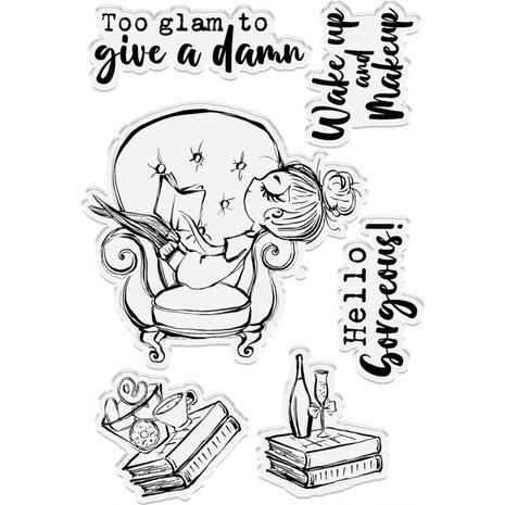 Gemini Sassy & Classy Hello Gorgeous Clear Stamps (SAC-STP-HELGO)