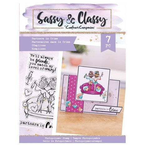 Gemini Sassy & Classy Partners In Crime Clear Stamps (SAC-STP-PARCR)
