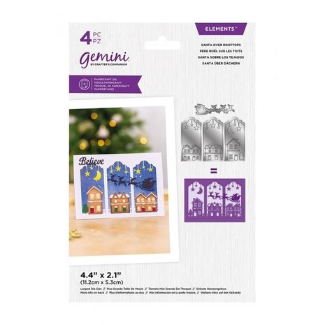 Gemini Santa Over Rooftops Elements Dies (GEM-MD-ELE-SANRO) Gemini Santa Over Rooftops Elements Dies (GEM-MD-ELE-SANRO)