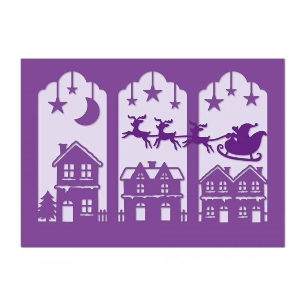 Gemini Santa Over Rooftops Elements Dies (GEM-MD-ELE-SANRO) Gemini Santa Over Rooftops Elements Dies (GEM-MD-ELE-SANRO)