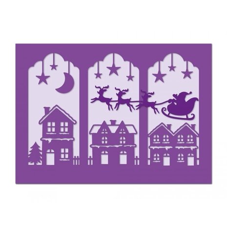 Gemini Santa Over Rooftops Elements Dies (GEM-MD-ELE-SANRO) Gemini Santa Over Rooftops Elements Dies (GEM-MD-ELE-SANRO)