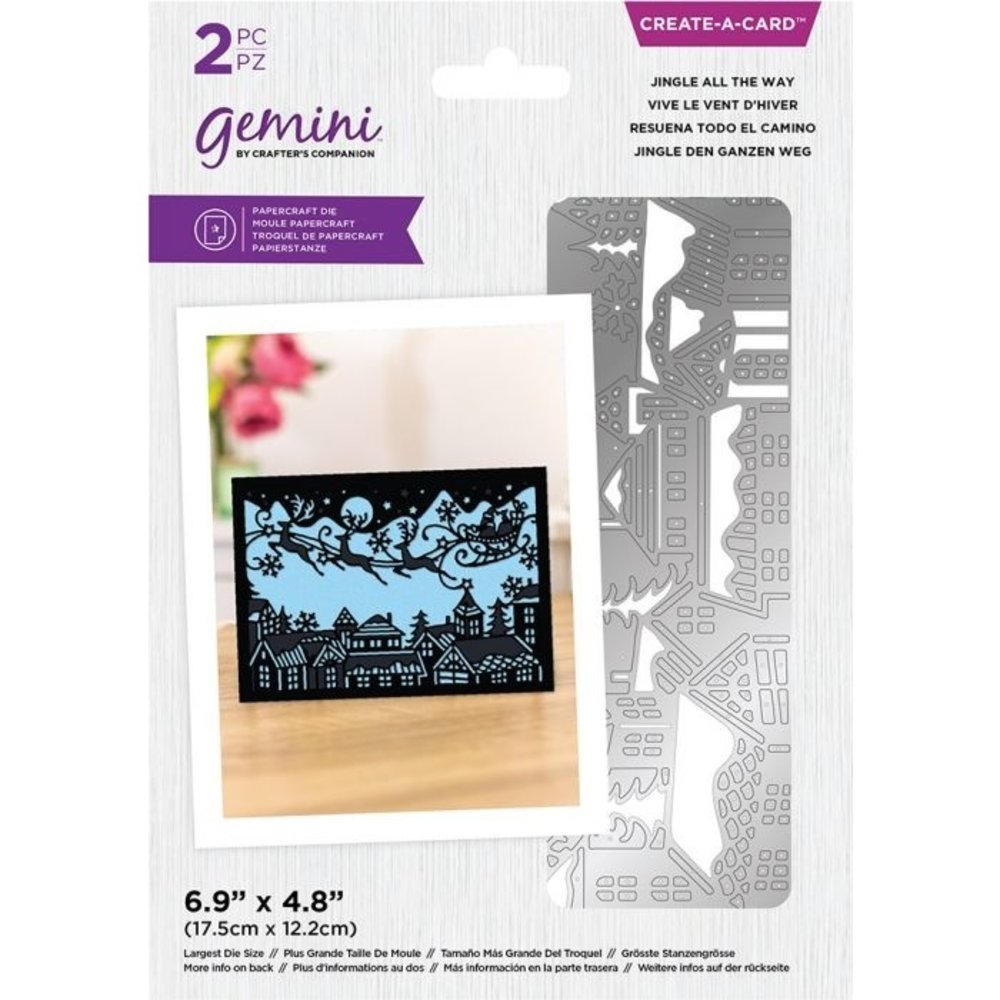 Gemini Jingle all the Way Big Scene Create-a-Card Dies (GEM-MD-CAD-JATW) Gemini Jingle all the Way Big Scene Create-a-Card Dies (GEM-MD-CAD-JATW)