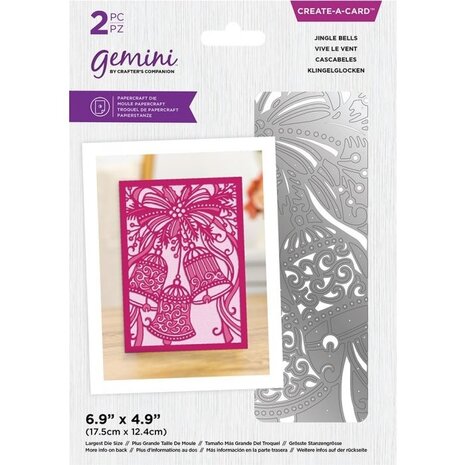 Gemini Jingle Bells Big Scene Create-a-Card Dies (GEM-MD-CAD-JINB)