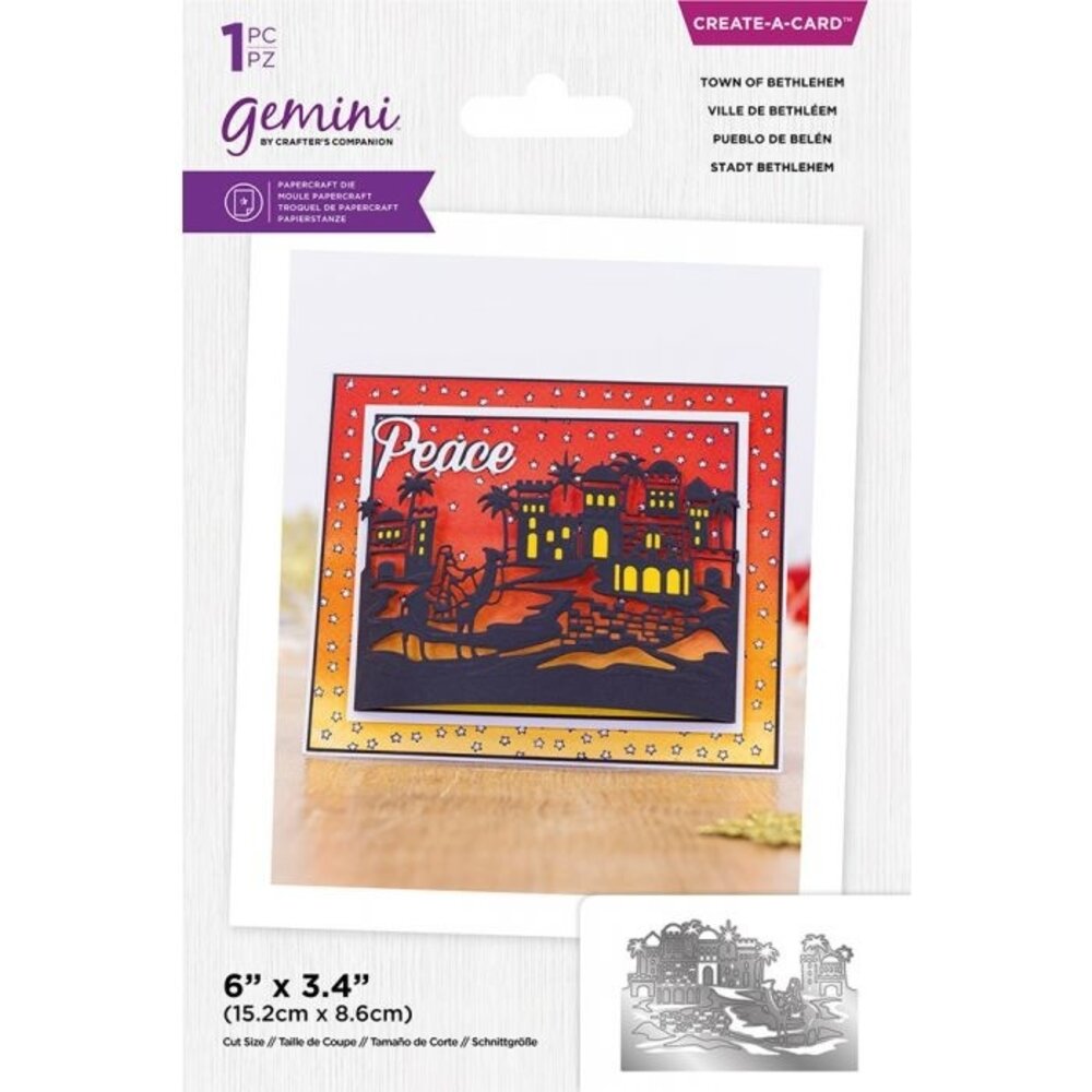 Gemini Christmas Scene Edge Town of Bethlehem Create-a-Card Dies (GEM-MD-CAD-TOBET) Gemini Christmas Scene Edge Town of Bethlehem Create-a-Card Dies (GEM-MD-CAD-TOBET)