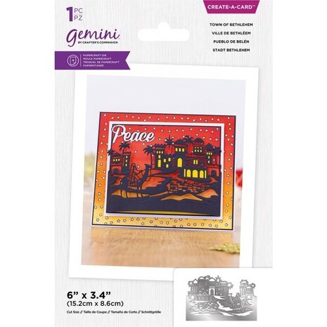 Gemini Christmas Scene Edge Town of Bethlehem Create-a-Card Dies (GEM-MD-CAD-TOBET) Gemini Christmas Scene Edge Town of Bethlehem Create-a-Card Dies (GEM-MD-CAD-TOBET)