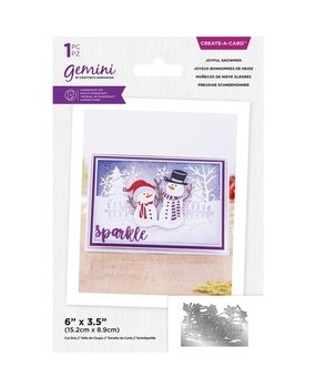 Gemini Christmas Scene Edge Joyful Snowmen Create-a-Card Dies (GEM-MD-CAD-JOSN)