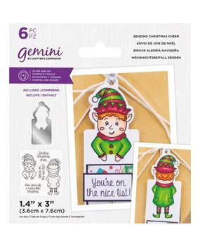 Gemini Sending Christmas Cheer Stamp & Die (GEM-STD-SCC)