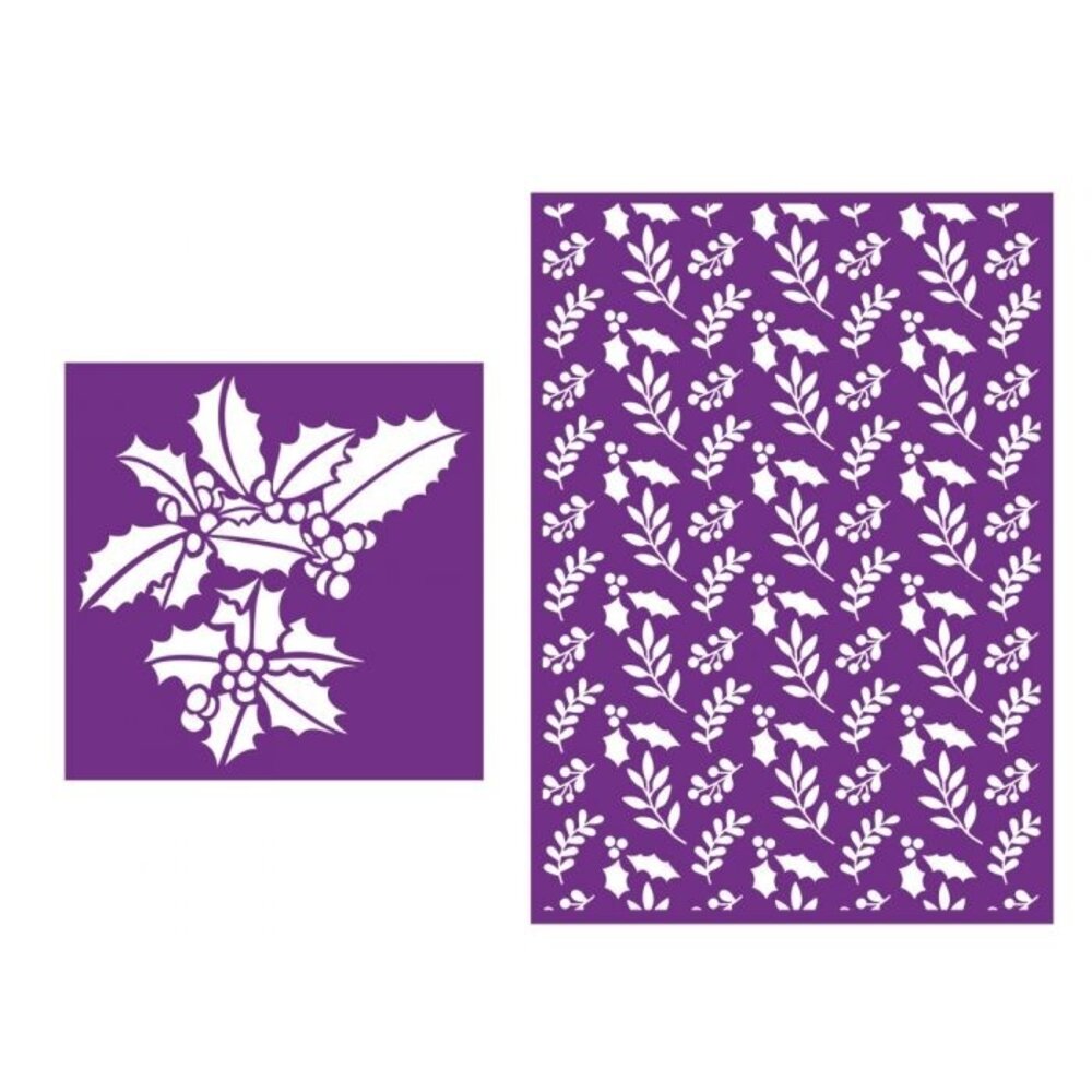 Crafter's Companion Holly Sprigs Simple Christmas Stencils (CC-STEN-HSPRIG) Crafter's Companion Holly Sprigs Simple Christmas Stencils (CC-STEN-HSPRIG)