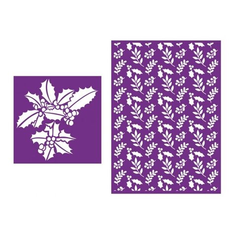 Crafter's Companion Holly Sprigs Simple Christmas Stencils (CC-STEN-HSPRIG) Crafter's Companion Holly Sprigs Simple Christmas Stencils (CC-STEN-HSPRIG)