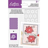 Crafter's Companion Perfect Poinsettias Simple Christmas Stencils (CC-STEN-PPOIN)