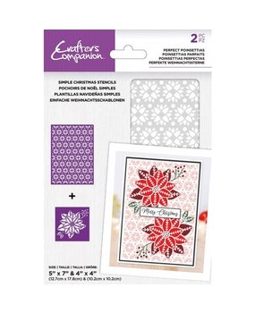 Crafter's Companion Perfect Poinsettias Simple Christmas Stencils (CC-STEN-PPOIN) Crafter's Companion Perfect Poinsettias Simple Christmas Stencils (CC-STEN-PPOIN)