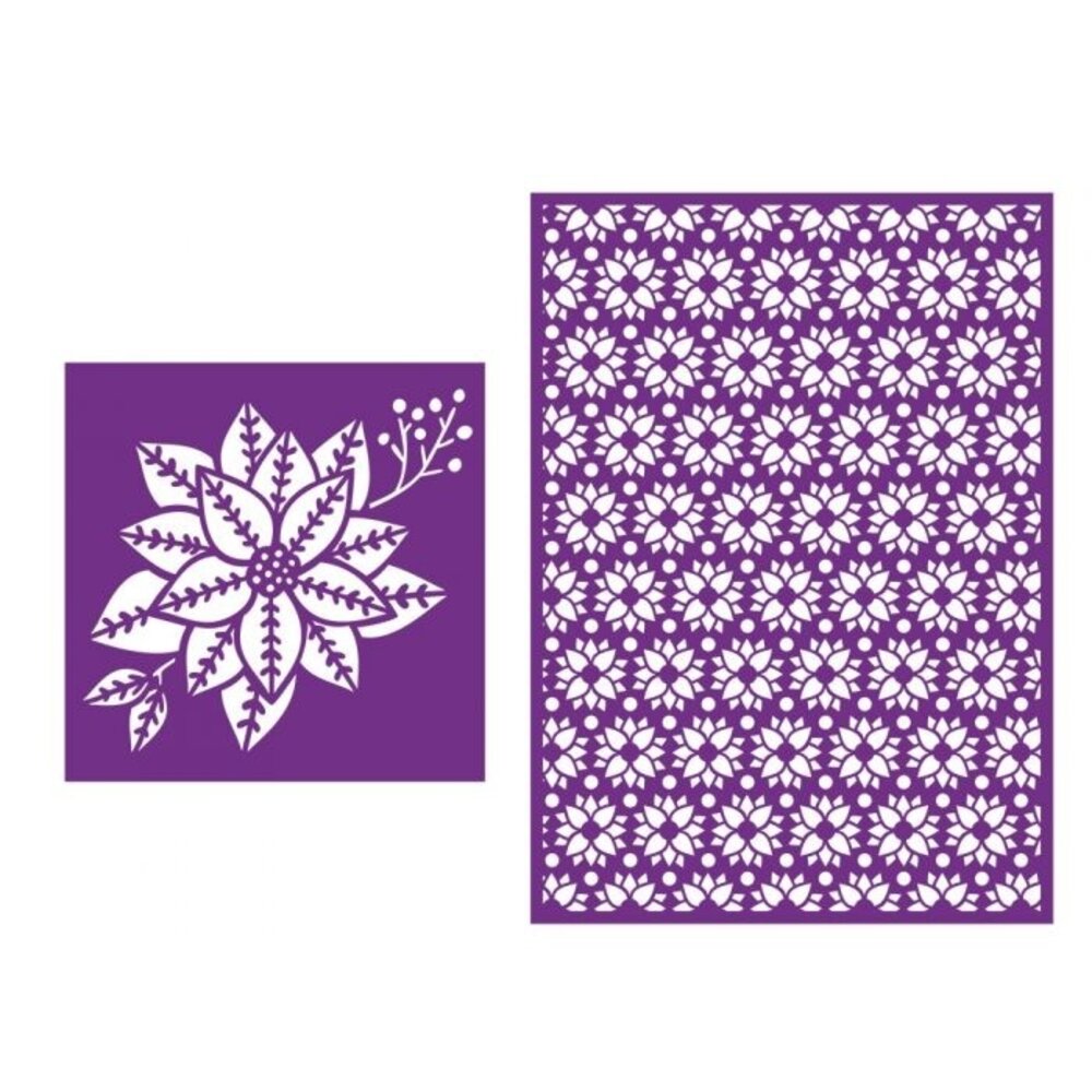 Crafter's Companion Perfect Poinsettias Simple Christmas Stencils (CC-STEN-PPOIN) Crafter's Companion Perfect Poinsettias Simple Christmas Stencils (CC-STEN-PPOIN)