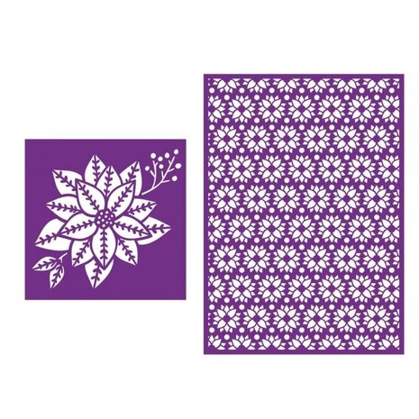 Crafter's Companion Perfect Poinsettias Simple Christmas Stencils (CC-STEN-PPOIN) Crafter's Companion Perfect Poinsettias Simple Christmas Stencils (CC-STEN-PPOIN)