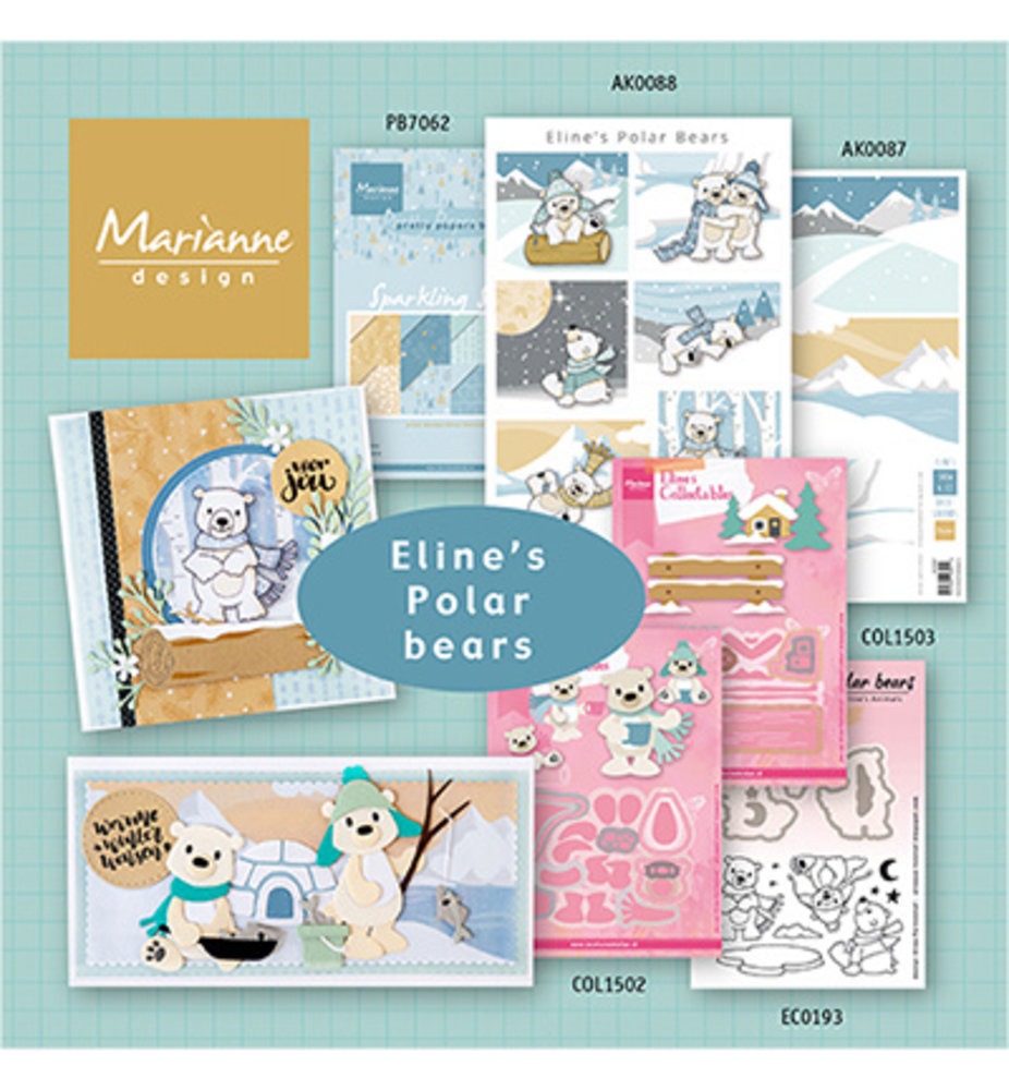 Marianne Design Collectable Eline's Arctic bear (COL1502) Marianne Design Collectable Eline's Arctic bear (COL1502)