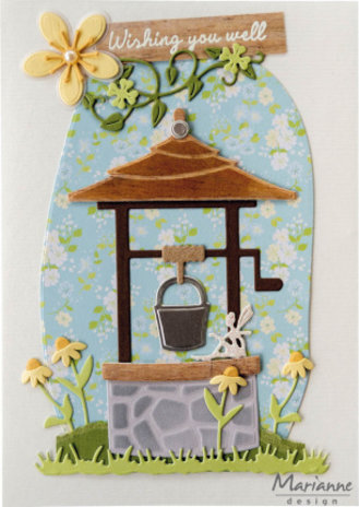 Marianne Design Craftable Wishing Well by Marleen (CR1540) Marianne Design Craftable Wishing Well by Marleen (CR1540)