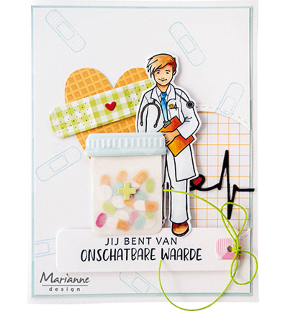 Marianne Design Craftable Band aid & Pills (CR1547)
