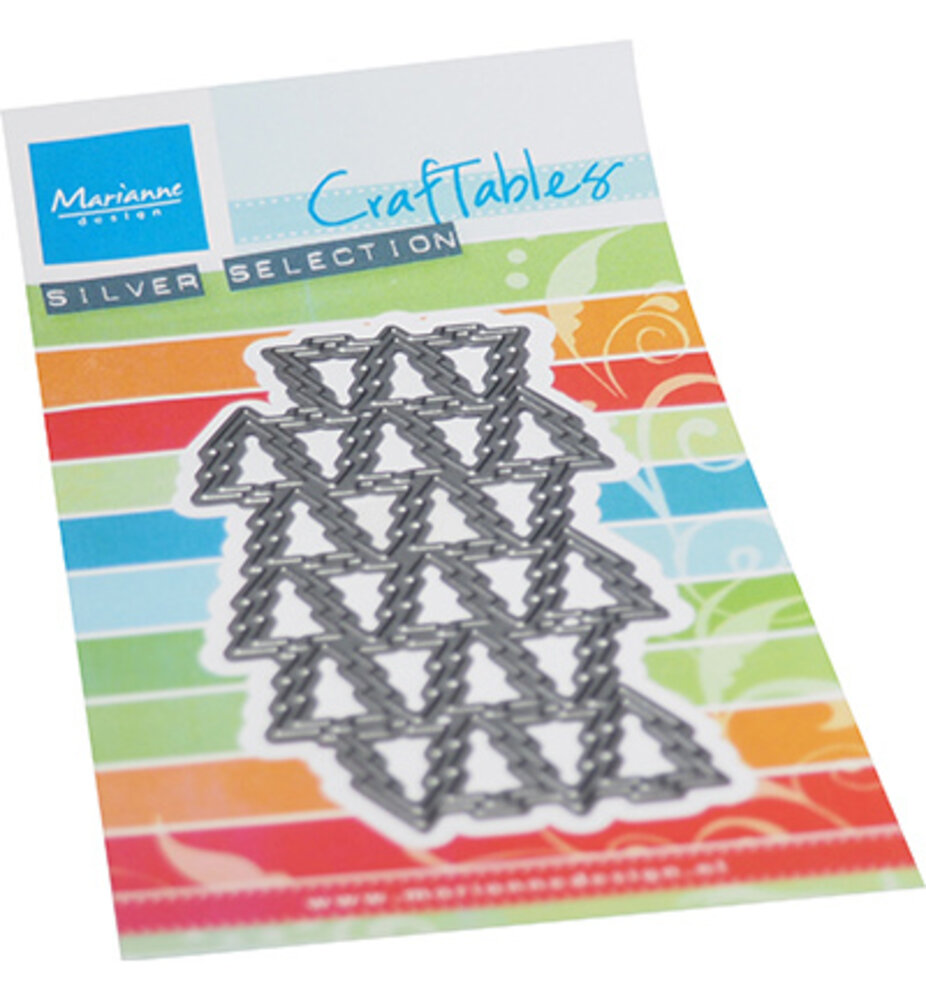 Marianne Design Craftable Art texture Christmas Trees (CR1568)