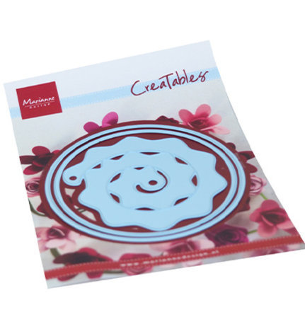 Marianne Design Creatables Round Box & Flower (LR0672) Marianne Design Creatables Round Box & Flower (LR0672)