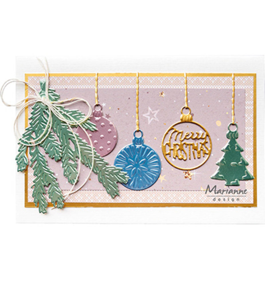 Marianne Design Creatables Merry Christmas Baubles (LR0682)