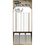 Stampers Anonymous Tim Holtz Shifter Multi Stripes Stencil (THSM03)