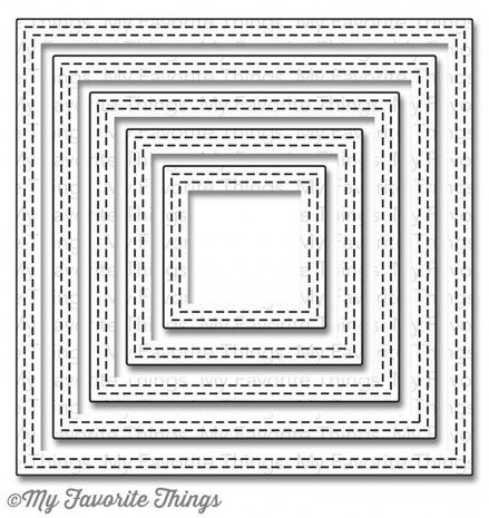 My Favorite Things Die-namics Double Stitched Square STAX (MFT-736) My Favorite Things Die-namics Double Stitched Square STAX (MFT-736)