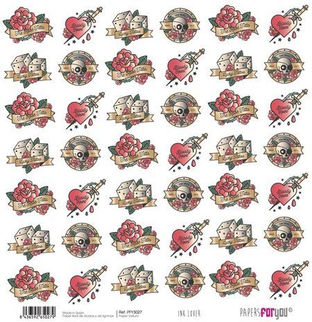 Papers For You Ink Lover 12x12  Inch Vellum Pack (6pcs) (PFY-3021)