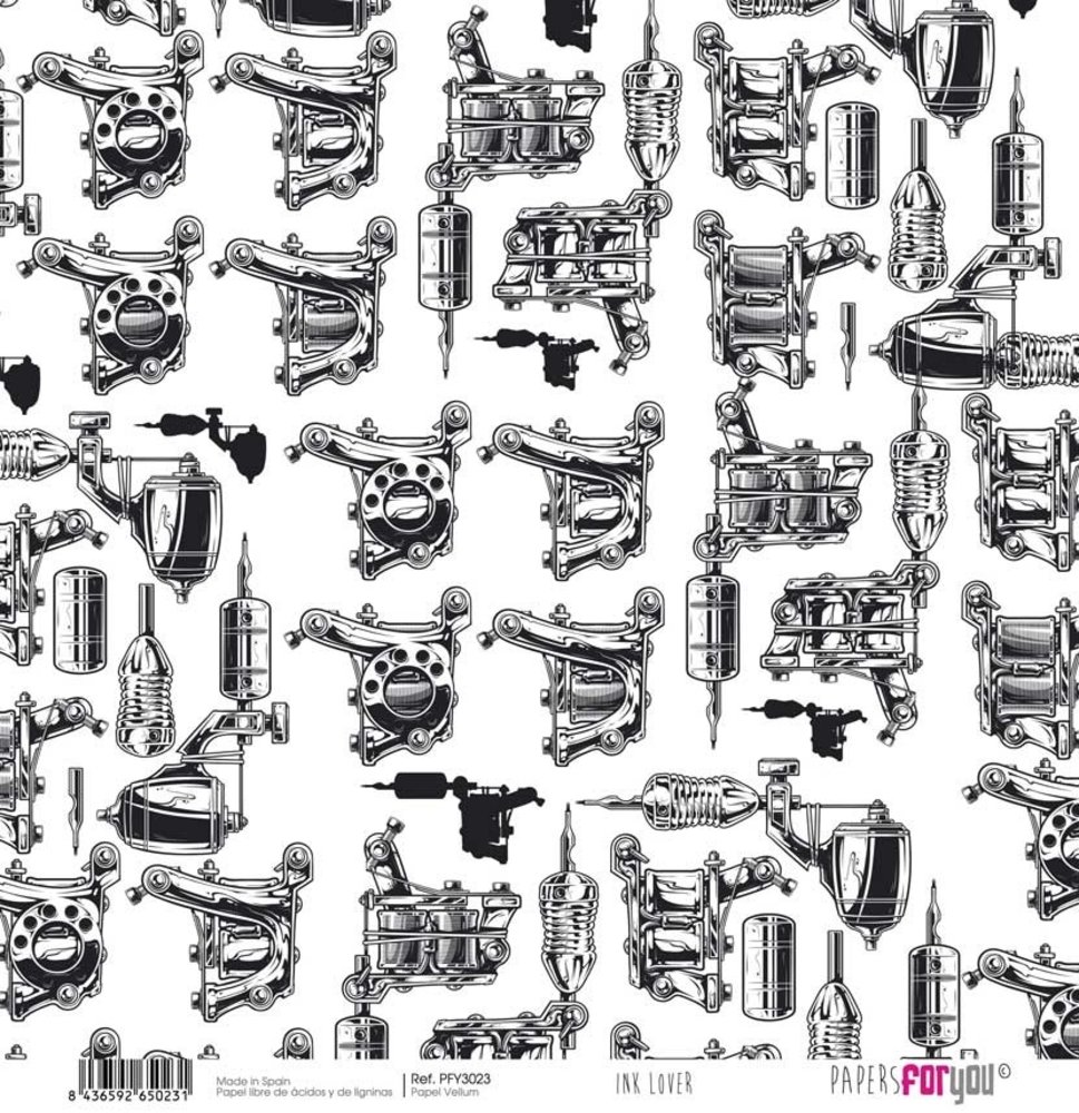 Papers For You Ink Lover 12x12  Inch Vellum Pack (6pcs) (PFY-3021)