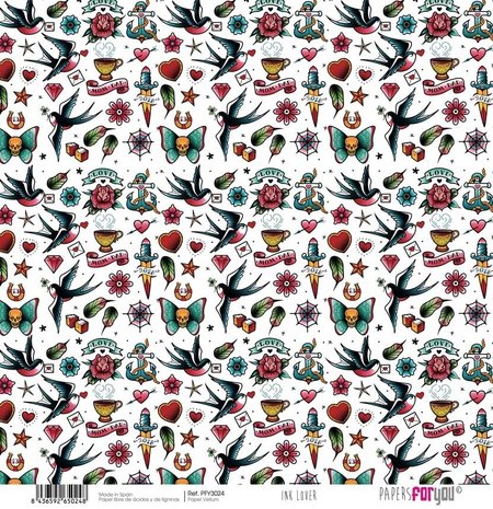 Papers For You Ink Lover 12x12  Inch Vellum Pack (6pcs) (PFY-3021)