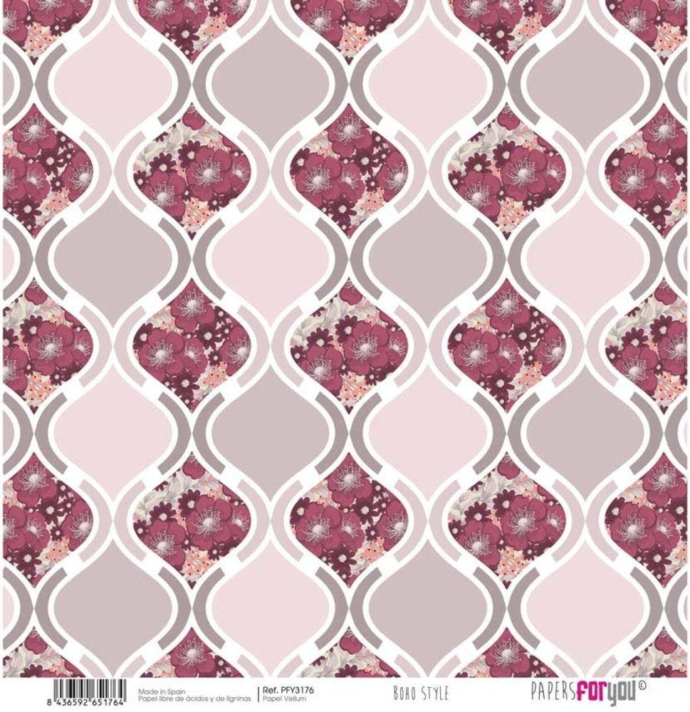 Papers For You Boho Wedding Style 12x12  Inch Vellum Pack (6pcs) (PFY-3173) Papers For You Boho Wedding Style 12x12  Inch Vellum Pack (6pcs) (PFY-3173)