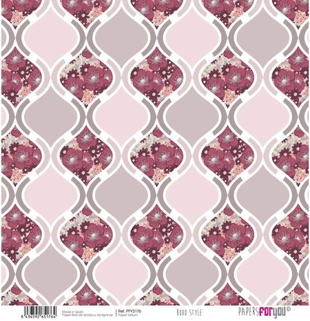 Papers For You Boho Wedding Style 12x12  Inch Vellum Pack (6pcs) (PFY-3173) Papers For You Boho Wedding Style 12x12  Inch Vellum Pack (6pcs) (PFY-3173)