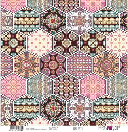 Papers For You Boho Wedding Style 12x12  Inch Vellum Pack (6pcs) (PFY-3173) Papers For You Boho Wedding Style 12x12  Inch Vellum Pack (6pcs) (PFY-3173)