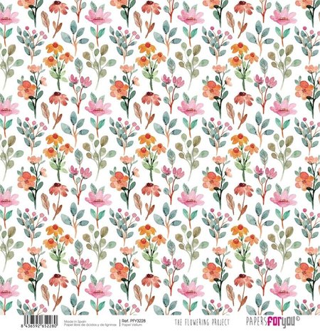 Papers For You The Flowering Project 12x12  Inch Vellum Pack (6pcs) (PFY-3224) Papers For You The Flowering Project 12x12  Inch Vellum Pack (6pcs) (PFY-3224)