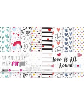 Papers For You Love Is All Around 12x12  Inch Vellum Pack (8pcs) (PFY-3431)* Papers For You Love Is All Around 12x12  Inch Vellum Pack (8pcs) (PFY-3431)*
