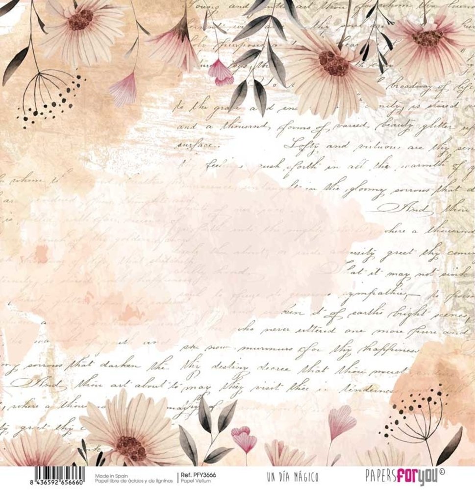 Papers For You Ninas Un Dia Magico 12x12 Inch Vellum Pack (6pcs) (PFY-3662)