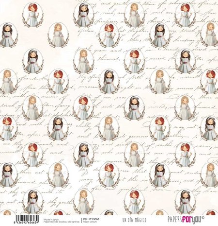 Papers For You Ninas Un Dia Magico 12x12 Inch Vellum Pack (6pcs) (PFY-3662)