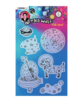 Studio Light Out Of This World Walk About Clear Stamps (ABM-OOTW-STAMP69)* Studio Light Out Of This World Walk About Clear Stamps (ABM-OOTW-STAMP69)*