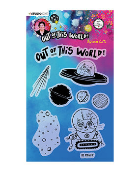Studio Light Out Of This World Space Cats Clear Stamps (ABM-OOTW-STAMP71)* Studio Light Out Of This World Space Cats Clear Stamps (ABM-OOTW-STAMP71)*