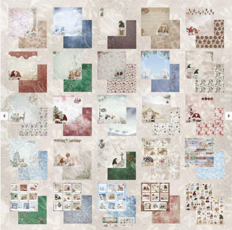 Bella Luna Crafts Christmas Gnomes 8x8 Inch Collection Pack (BLC-0020/s)