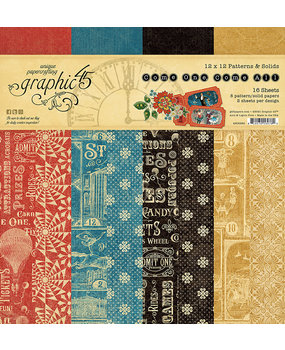 Graphic 45 Come One, Come All 12x12 Inch Patterns & Solids Paper Pad (4502309)